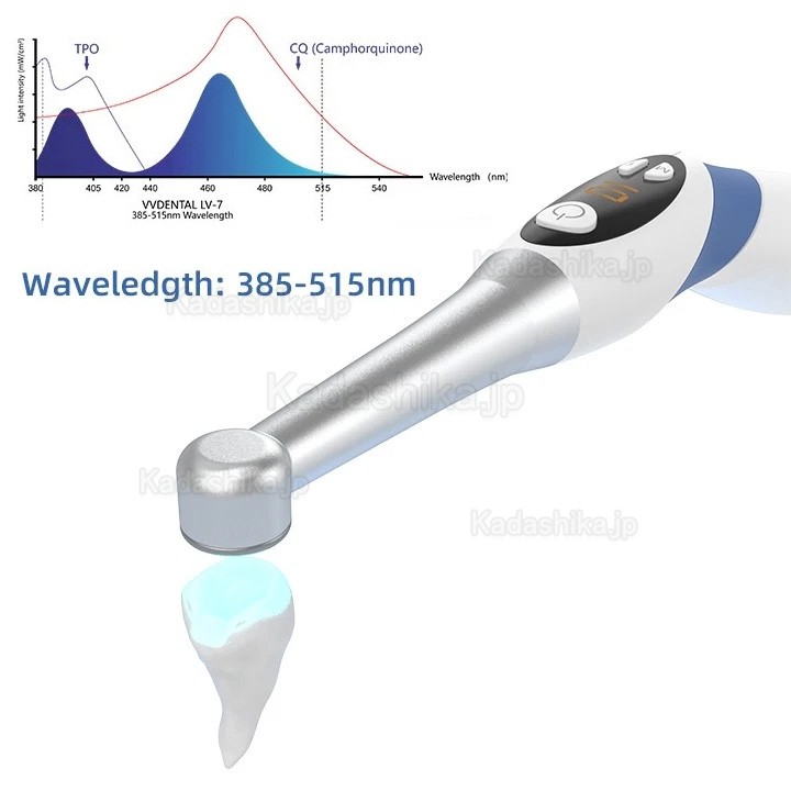 歯科用ワイヤレスLED樹脂光照射重合器 1秒硬化